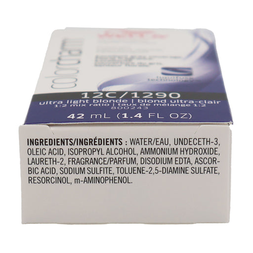Wella Color Charm Permanent Liquid Haircolor 12C/1290 Ultra LIght Blonde 1.4 Oz.