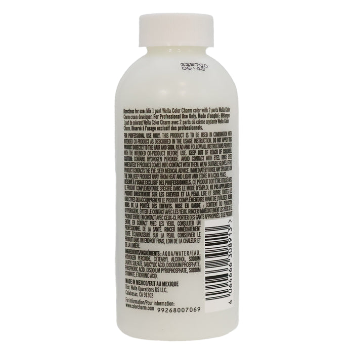 Wella Color Charm Cream Developer 40 Volume, 3.6 Oz.