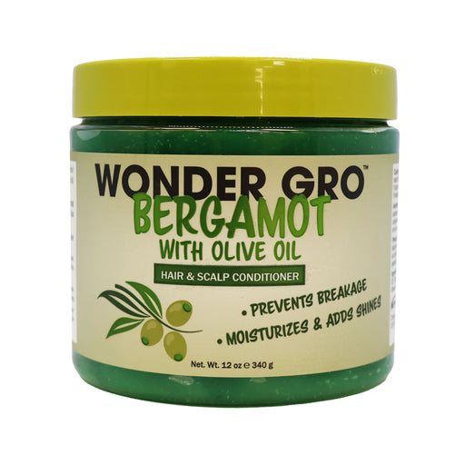 Wonder Gro Bergamot with Olive Oil Hair and Scalp Conditioner 12 Oz.