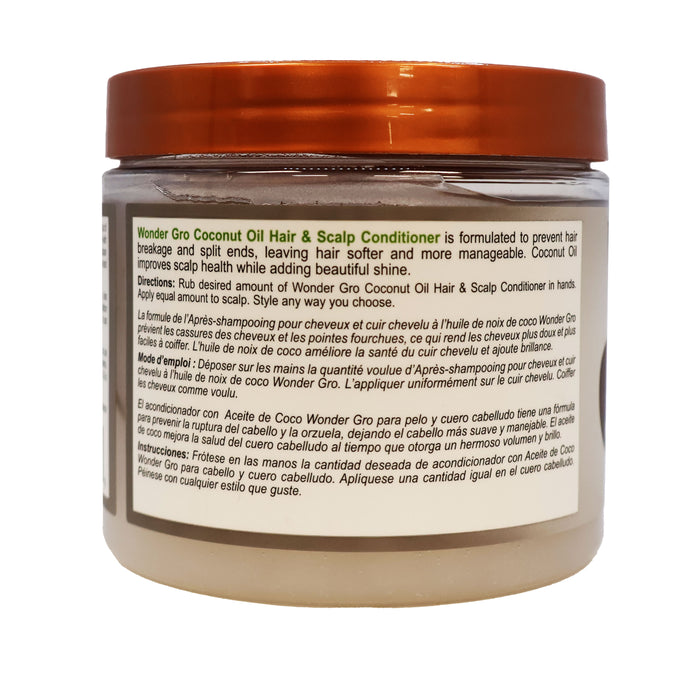 Wonder Gro Coconut Oil Hair and Scalp Conditioner 12 Oz.