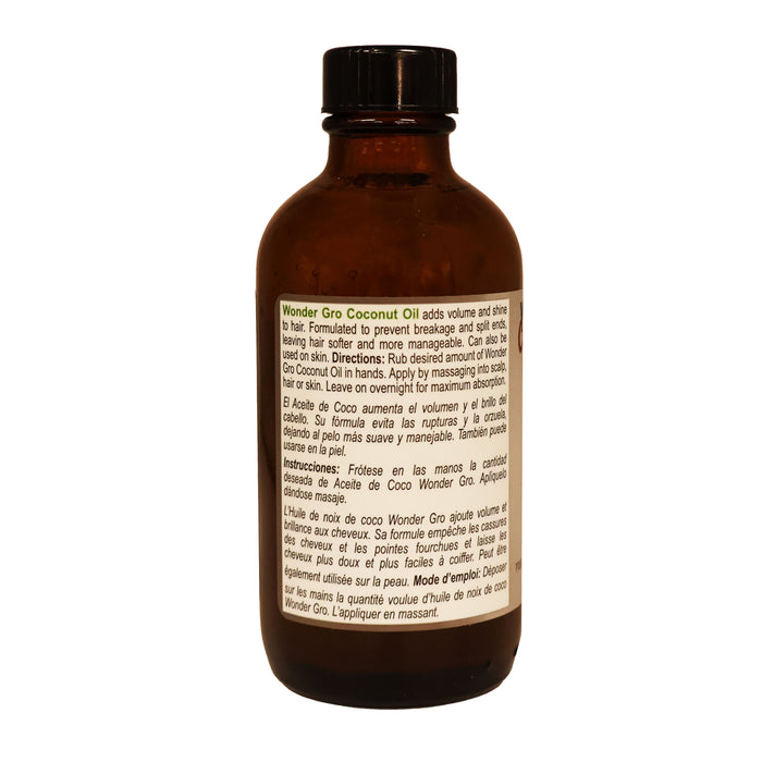 Wonder Gro Coconut Oil for Hair and Skin 4 Oz.