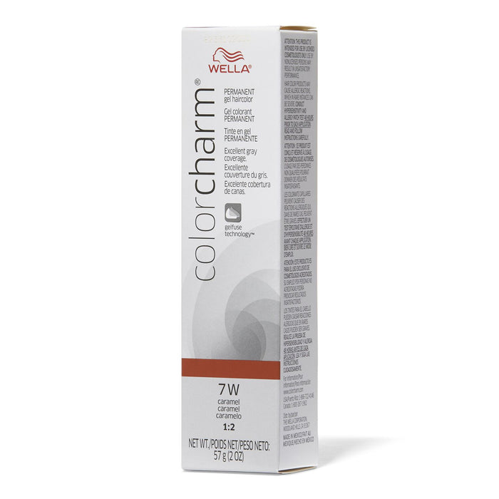 Wella Color Charm Permanent Gel Haircolor 7W Caramel 2 Oz.