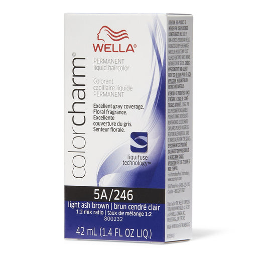 Wella Color Charm Permanent Liquid Haircolor 5A/246 Light Ash Brown 1.4 Oz.