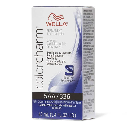 Wella Color Charm Permanent Liquid Haircolor 5AA/336 Light Brown Intense Ash 1.4 Oz.