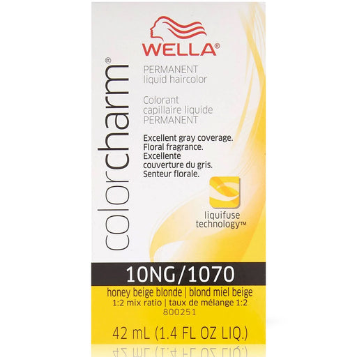 Wella Color Charm Permanent Liquid Haircolor 10NG/1070 Honey Beige Blonde 1.4 Oz.