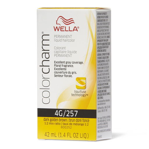Wella Color Charm Permanent Liquid Haircolor 4G/257 Dark Golden Brown 1.4 Oz.