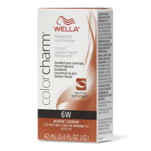 Wella Color Charm Permanent Liquid Haircolor 6W Praline 1.4 Oz.