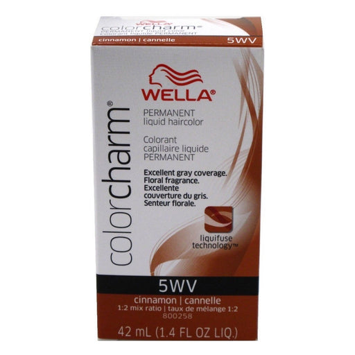 Wella Color Charm Permanent Liquid Haircolor 5WV Cinnamon 1.4 Oz.