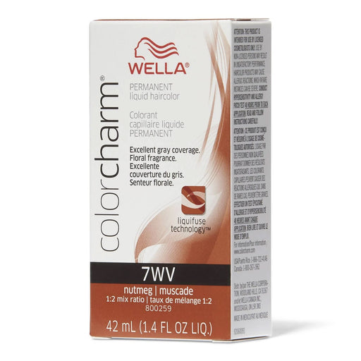 Wella Color Charm Permanent Liquid Haircolor 7WV Nutmeg 1.4 Oz.