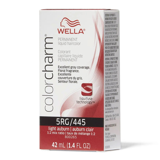 Wella Color Charm Permanent Liquid Haircolor 5RG/445 Light Auburn 1.4 Oz.