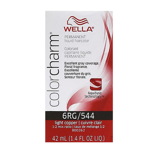 Wella Color Charm Permanent Liquid Haircolor 6RG/544 Light Copper 1.4 Oz.