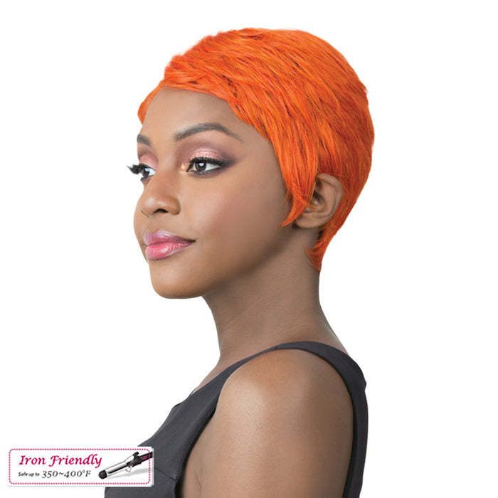 Zia Heat Friendly Synthetic Wig,Vivid Orange