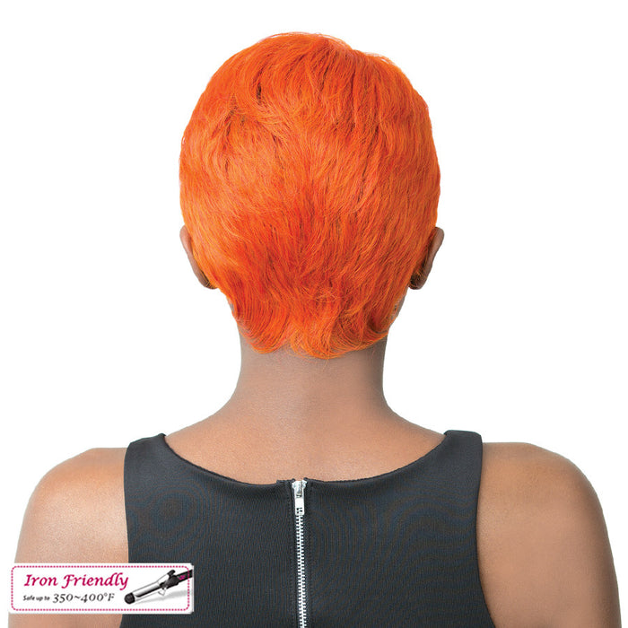 Zia Heat Friendly Synthetic Wig,Vivid Orange