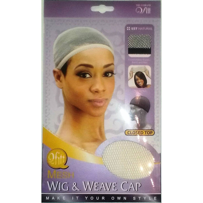 Qfitt Mesh Wig & Weave Cap (Natural) #557 (6 PACKS)